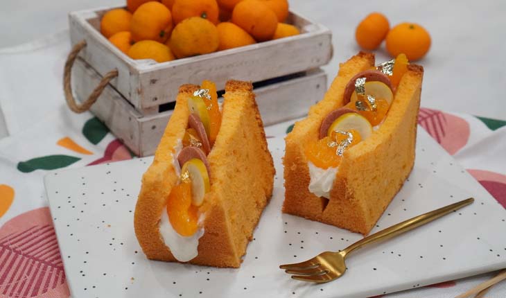 Orange & Cheese Chiffon Cake